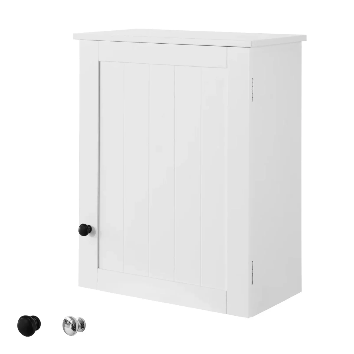 Preventa-SoBuy BZR19-W Armario de Pared con 2 estantes Blanco