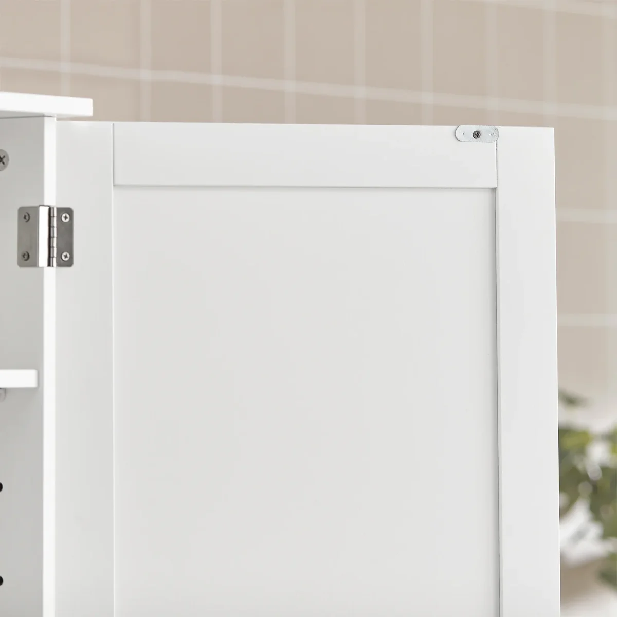 Preventa-SoBuy BZR19-W Armario de Pared con 2 estantes Blanco - Imagen 9