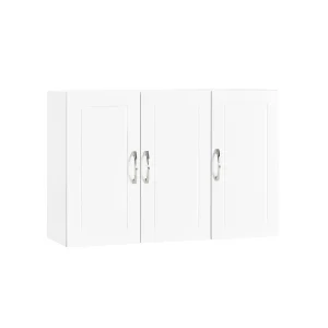 Preventa-SoBuy FRG231-L-W Armario Suspendido con 3 Puertas Blanco