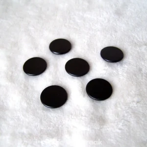 6 Fichas Negras 18mm