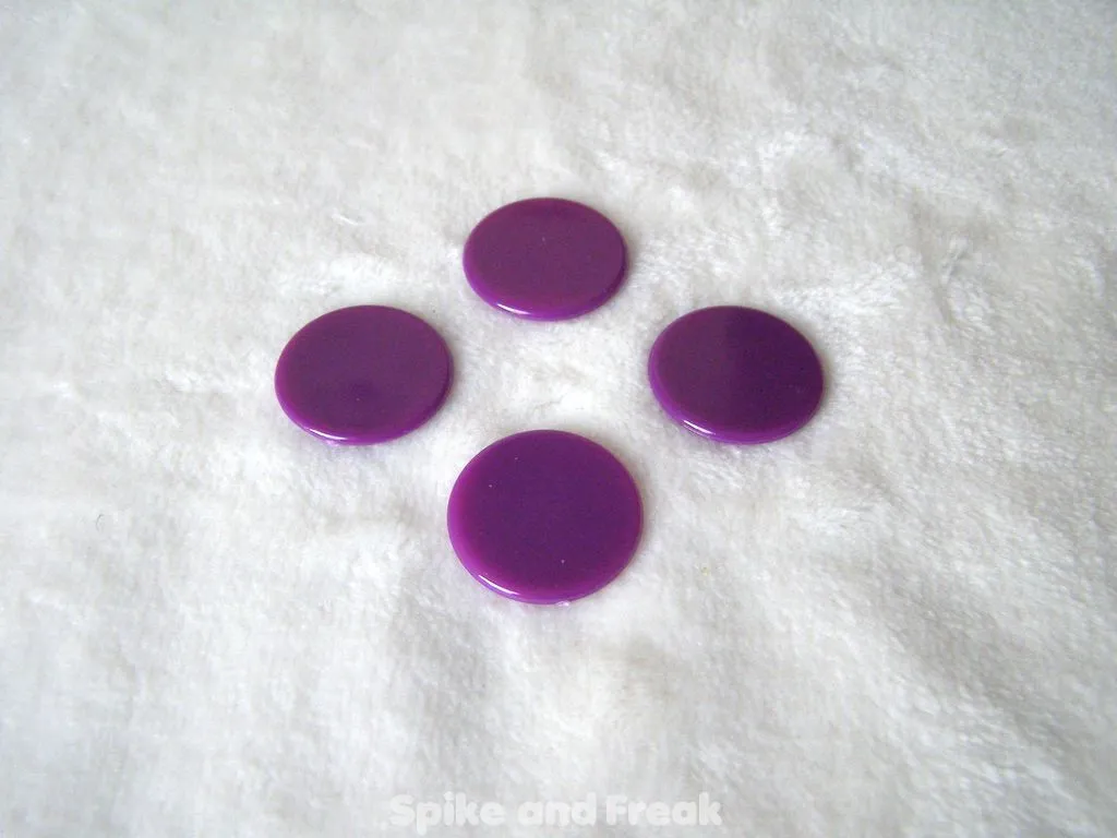 4 Fichas Moradas 22mm