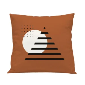 Funda cojín Infantil Pirámide Marrón