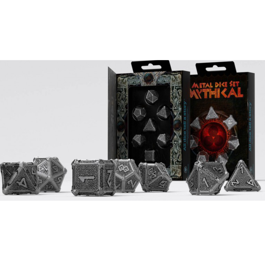 Set de dados de metal- Metal Mythical Dice Set (7) - Imagen 3