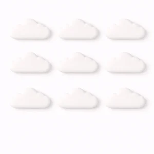 Nubes decorativas 3D modulares – Piezas individuales para crear murales