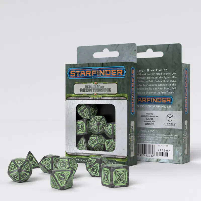 Starfinder Against the Aeon Throne Set de Dados - Imagen 3